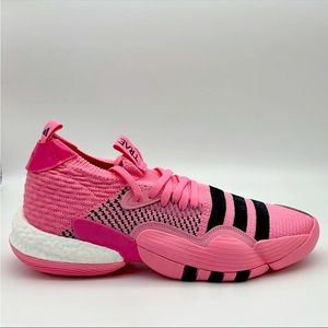 Adidas Trae Young 2 Mid Top Mens Basketball Shoes Pink Black IE1667 NEW size 12